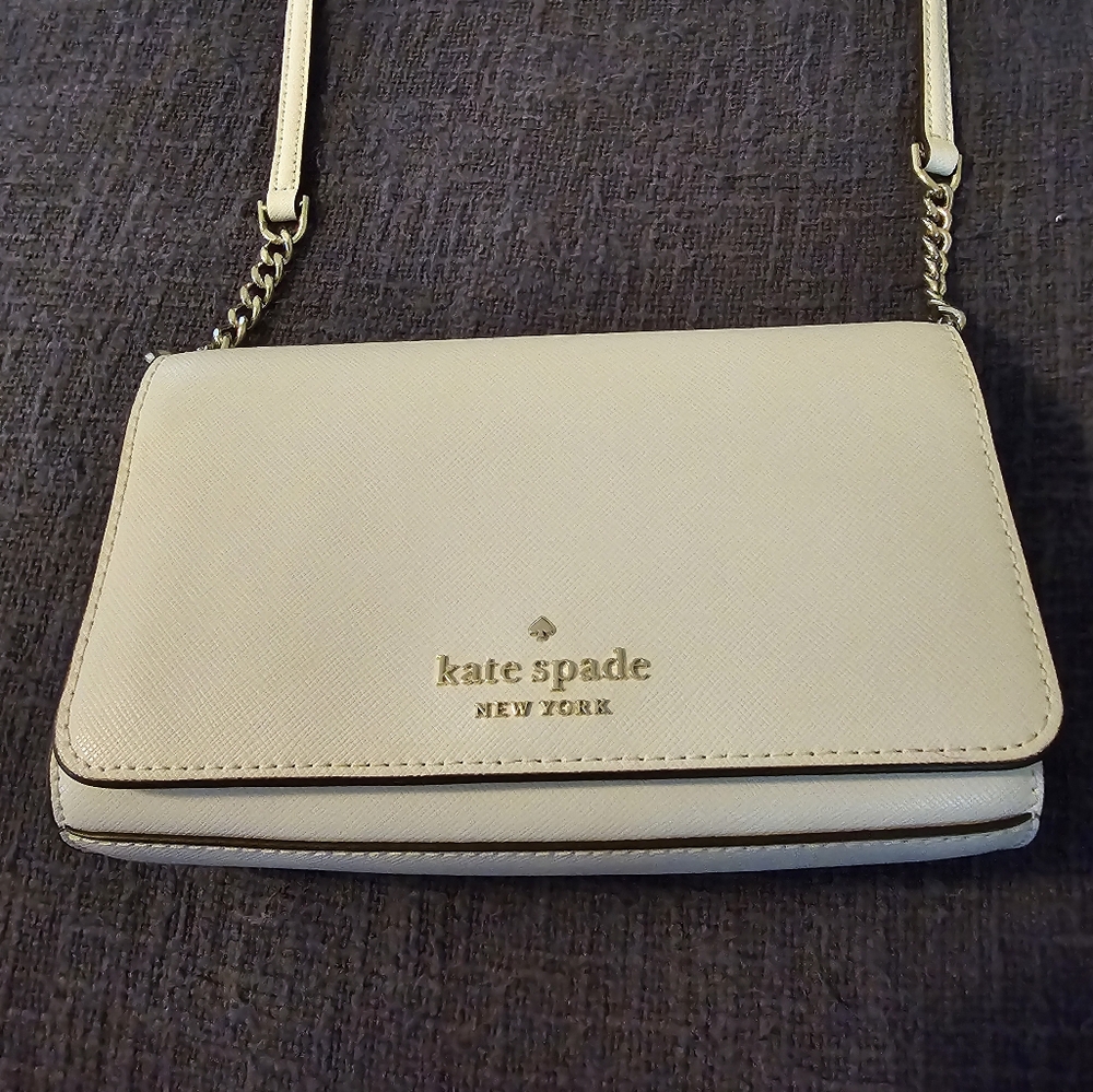 Kate Spade New York Cameron Street Corin White Leather Crossbody Bag